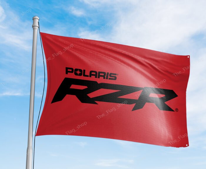 Polaris RZR Flag 3x5 FT – Racing Off-Road Car Show, Dirt Track, Garage, Man Cave Banner Wall Decor Sign
