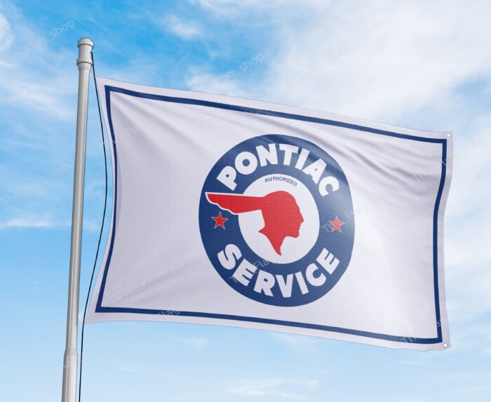 Pontiac Services Banner 3x5ft – Racing Car Flag, Trans Am Flag, Man Cave Wall Decor