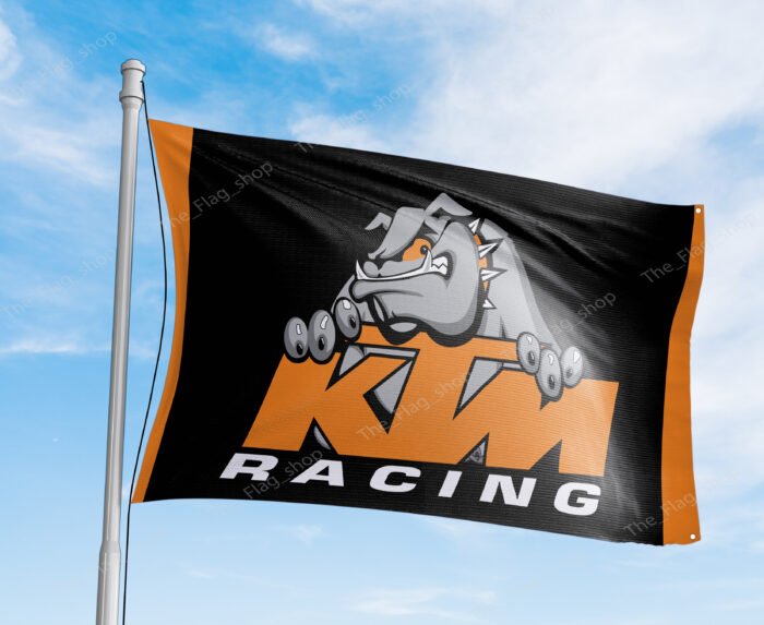 KTM Racing Flag 3x5FT Motorcycle Banner Car Show Garage Man Cave Wall Sign Decor