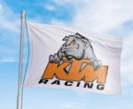 KTM Racing Flag 3x5FT Motorcycle Banner Car Show Garage Man Cave Wall Sign Decor