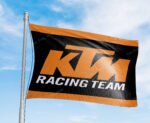 KTM Racing Flag 3x5FT Motorcycle Banner Car Show Garage Man Cave Wall Sign Decor