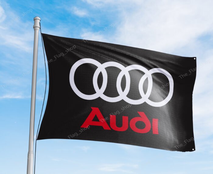 "Enhance your space with this 3x5 ft Audi Racing flag, designed for car racing enthusiasts and fans. Ideal for garages, man caves, or as a wall sign, this durable banner features bold Audi Racing graphics. Perfect for both indoor and outdoor use, it’s a must-have décor item to showcase your passion for motorsport and Audi’s performance legacy."