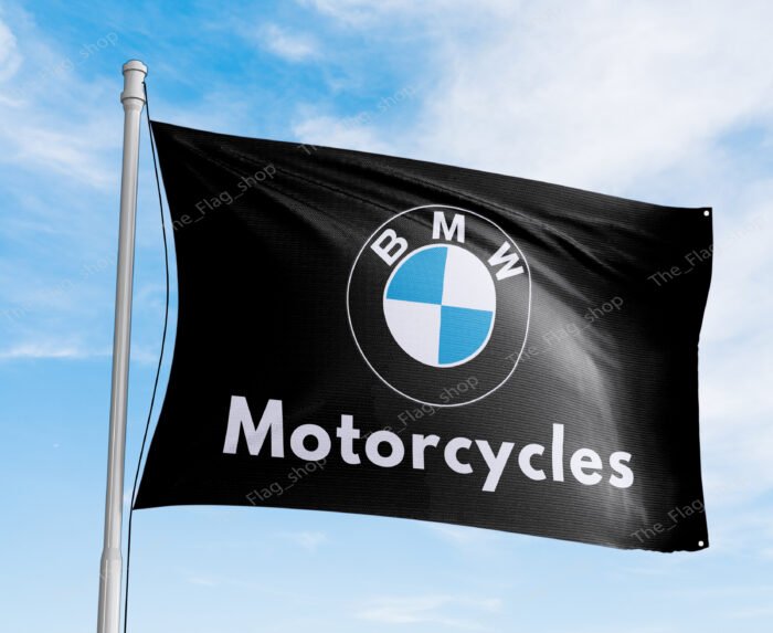 "Enhance your space with this 3x5 ft BMW Motorcycles flag. Ideal for garages, shops, man caves, and wall décor, this durable banner features bold BMW Motorcycles branding. Perfect for showcasing your passion for motorcycle racing and the brand’s heritage, this flag is great for both indoor and outdoor use."