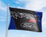 "Showcase your passion for the iconic Ford Raptor with this 3x5 ft banner flag, perfect for car and truck enthusiasts. Featuring the bold Ford Raptor logo and emblem, this high-quality banner is ideal for enhancing your garage, man cave, workshop, car shows, or as a standout advertising display. Made from durable materials, it offers vibrant colors and long-lasting appeal, suitable for both indoor and outdoor use. Celebrate the rugged power and performance of the Ford Raptor and Ford’s legacy in American racing and trucks with this stylish and versatile décor piece, perfect for any fan."