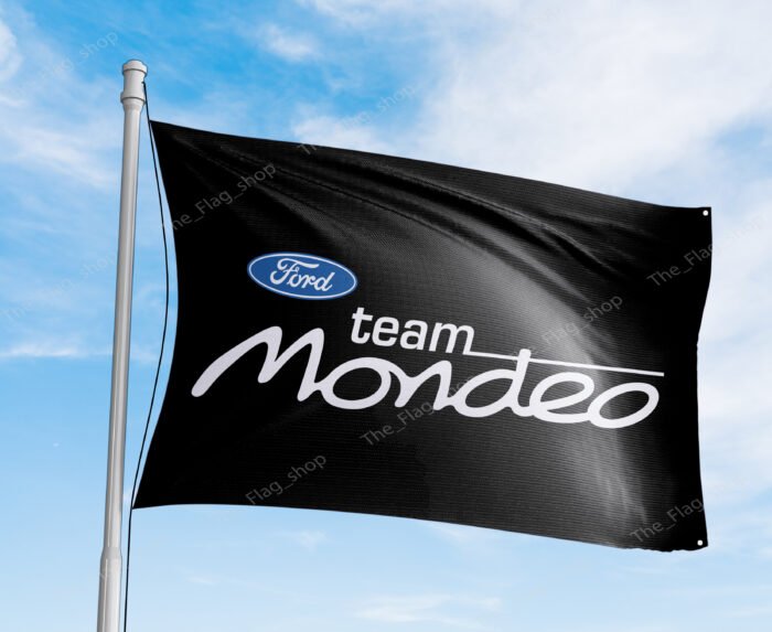 "Celebrate the legacy of Ford Team Mondeo Racing with this 3x5 ft banner flag, perfect for car enthusiasts and motorsport fans. Featuring bold Ford Team Mondeo Racing graphics, this banner is an excellent addition to your garage, man cave, workshop, or car show display. Crafted from durable, high-quality materials, it ensures vibrant colors and long-lasting performance, suitable for both indoor and outdoor use. Showcase your appreciation for Ford's historic success in racing and the iconic Mondeo with this stylish décor piece, a must-have for any fan of automotive excellence and motorsport heritage."