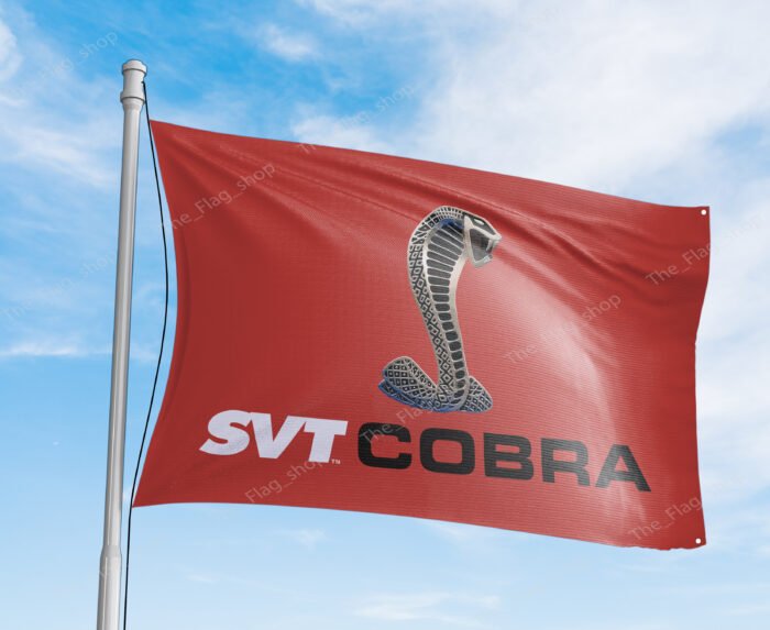 Ford SVT Cobra Flag 3x5 ft Shelby Racing Banner Car Truck Garage Man Cave Wall Banner
