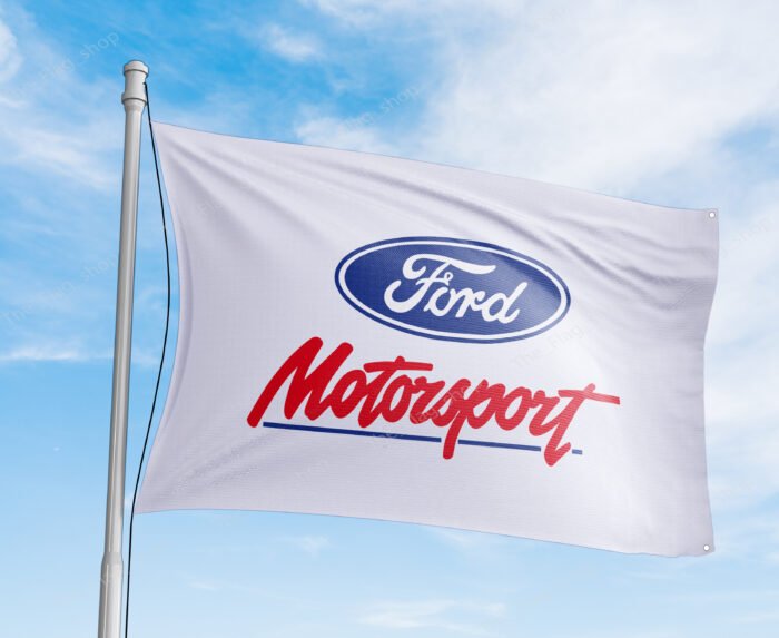 Ford Motorsport Flag 3x5Ft Car Truck Racing Show Garage Wall Workshop Banner