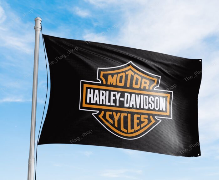 Harley Davidson Flag 3x5 FT Banner Man Cave Garage Workshop Wall Decor Sign 2023