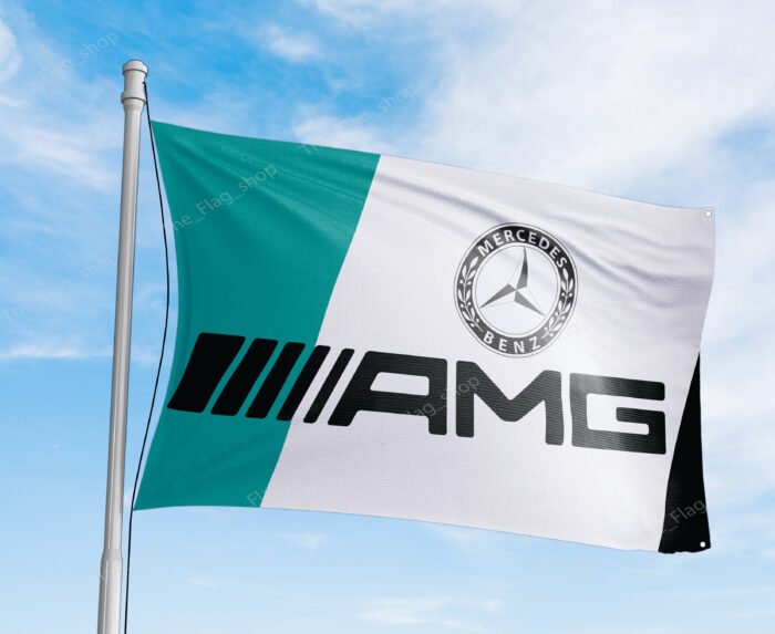 Mercedes Benz AMG 3x5ft Flag Racing Banner Car Show Garage Man Cave Wall Decor