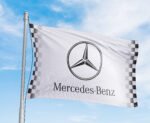 Mercedes Benz AMG 3x5ft Sport Flag Racing Checkered Banner Car Show Garage Man Cave Wall Decor