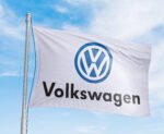 Volkswagen GTI Flag 3x5ft – VW white Banner Jetta Passat Golf Racing, Garage Workshop Wall Decor Sign