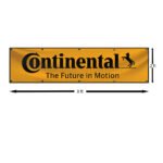 "Elevate your space with this 2x8 ft Continental Tires flag banner, designed for racing enthusiasts and automotive fans. Featuring bold Continental branding, this banner is perfect for adding a professional and stylish touch to garages, man caves, workshops, or car shows. Crafted from durable, high-quality materials, it ensures lasting vibrancy and resilience, making it suitable for both indoor and outdoor use. Whether you’re showcasing your love for motorsports or celebrating Continental’s reputation for performance and reliability, this wall décor sign is a must-have. Ideal for tire shops, racing events, or personal spaces, this Continental Tires banner embodies automotive excellence and passion."