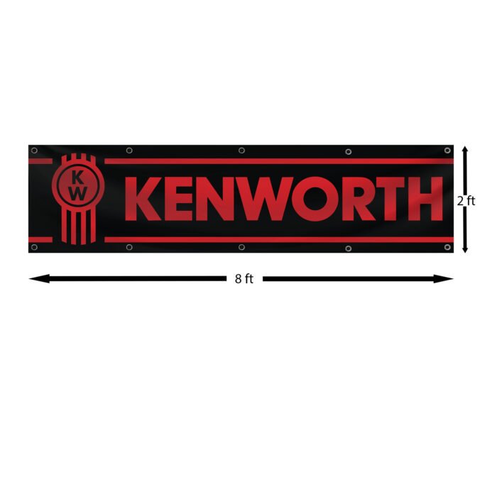 Kenworth Banner 2X8Ft Trucks Big Rig RUMPUS Flag Garage Man Cave Wall Decor Sign