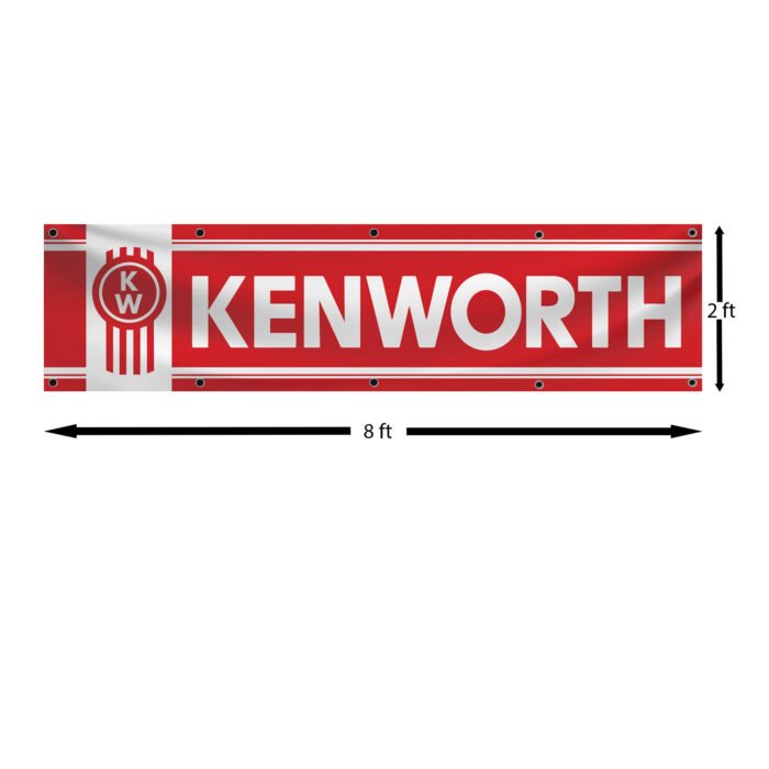 Kenworth Banner 2X8Ft Trucks Big Rig RUMPUS Flag Garage Man Cave Wall Decor Sign