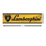 Lamborghini Banner 2x8 FT Racing Lambo Flag Car Show Garage Man Cave Wall Decor Sign