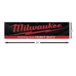 Milwaukee Tools Banner 2x8FT Car Show Flag Garage Man Cave Wall Decor Sign