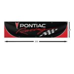 Pontiac Flag Banner 2x8ft – Racing Car Flag, Man Cave, Garage Wall Decor, Large Sign