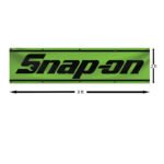 green Snap-on Banner 2x8ft – Racing Car Flag, Tools, Garage Man Cave Wall Decor Sign