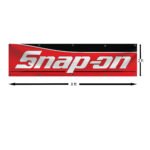 Snap-on Banner 2x8ft – Racing Car Flag, Tools, Garage Man Cave Wall Decor Sign