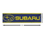 Subaru Banner 2x8ft – Car Show, Street Racing Flag, Man Cave Garage Wall Decor Sign