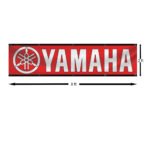 Yamaha Banner 2x8ft – Motorcycle Show Red Flag, Man Cave, Garage Wall Decor Large Sign