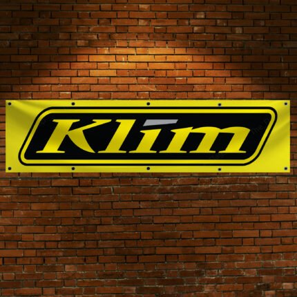 KLIM Banner Flag 2x8 Ft Motorcycle Dirt Bike Snowmobile Man Cave Wall Decor