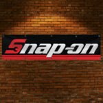 Snap-on Banner 2x8ft – Racing Car Flag, Tools, Garage Man Cave Wall Decor Sign