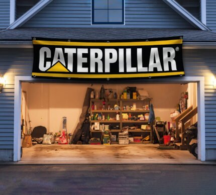 "Celebrate the legacy of Caterpillar with this 2x8 ft CAT Heavy Equipment banner flag. Perfect for fans of industrial machinery, heavy equipment operators, and Caterpillar enthusiasts, this banner features bold CAT branding and iconic graphics. Ideal for decorating garages, man caves, workshops, or offices, it adds a rugged, industrial touch to your wall décor. Crafted from durable, high-quality materials, this banner is designed for both indoor and outdoor use, making it a versatile choice for showcasing your appreciation for Caterpillar’s excellence in heavy machinery. Whether for personal or professional spaces, this Caterpillar banner is a must-have sign for fans of power, performance, and durability."