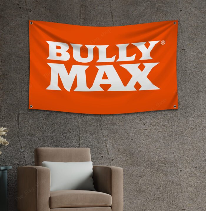 Bully Max 3x5ft Flag Banner – Dog Kennel, Garage, or Workshop Wall Decor