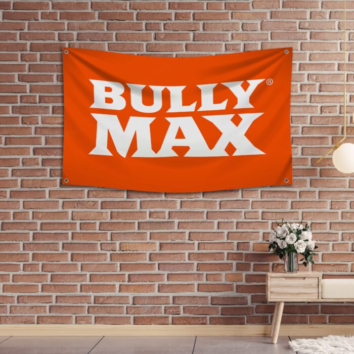 Bully Max 3x5ft Flag Banner – Dog Kennel, Garage, or Workshop Wall Decor